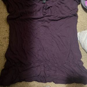 Express purple soft tee